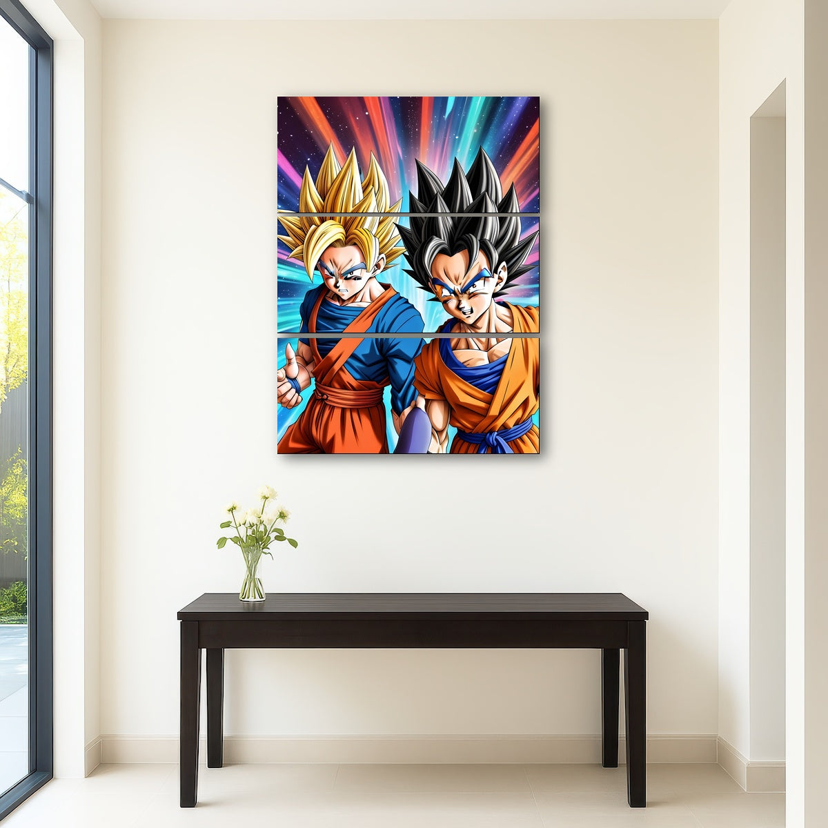 AUTO-MOCKUP ROOM | Super Saiyan Goku vs Base Form Goku