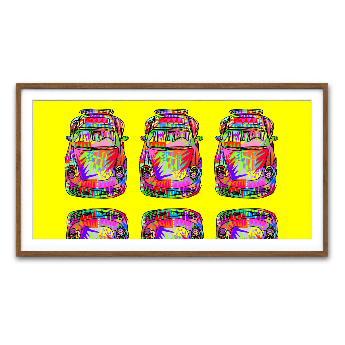 Framed Print 2x1 Walnut