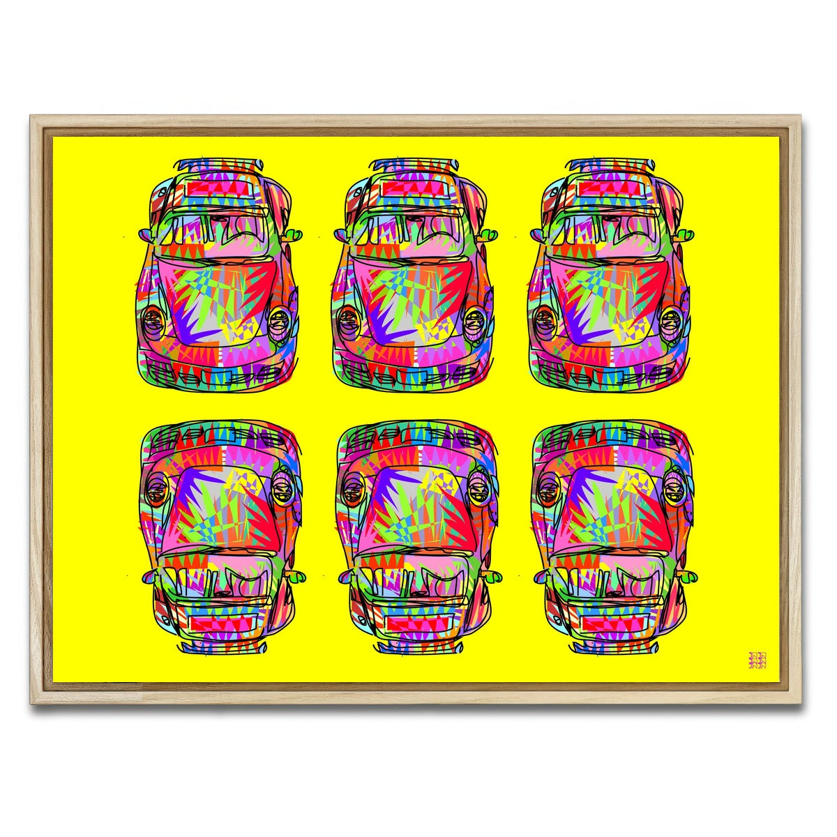 AUTO-MOCKUP WHITE | Super Wavy | 1 Piece | Natural Framed Canvas | group=4x3