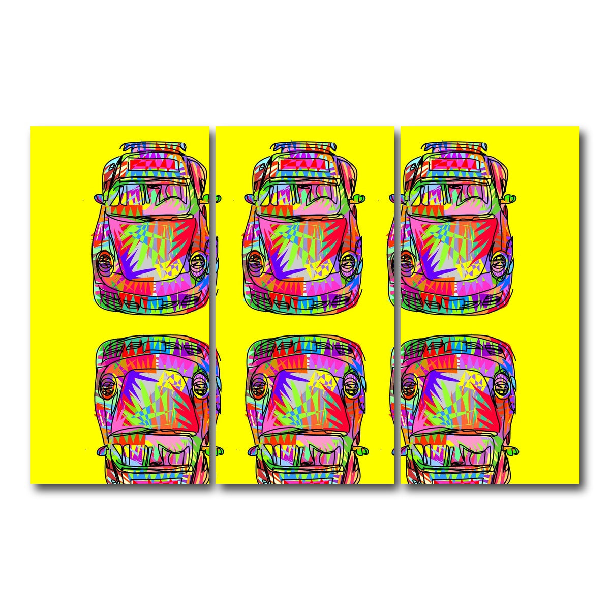 AUTO-MOCKUP WHITE | Super Wavy | 3 Piece | Gallery Wrap Canvas | group=12x24