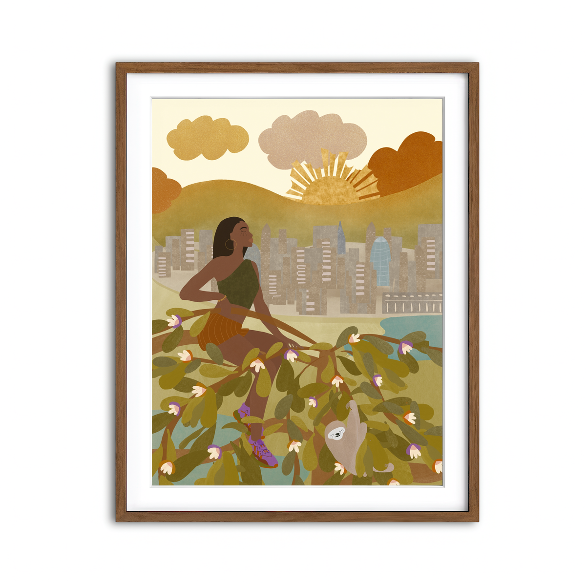 Framed Print 3x4 Walnut
