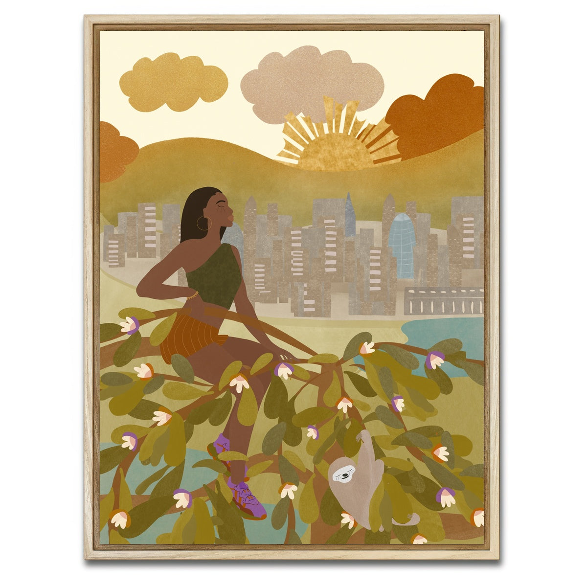 AUTO-MOCKUP WHITE | Supergirl | 1 Piece | Natural Framed Canvas | group=3x4