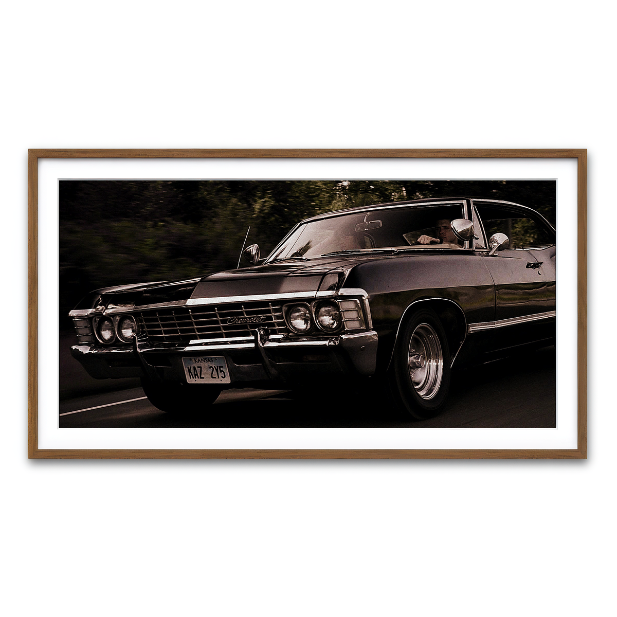 Framed Print 2x1 Walnut