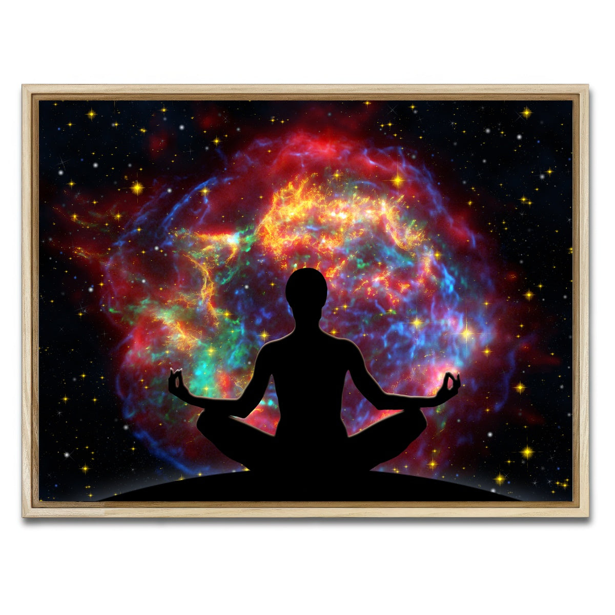 AUTO-MOCKUP WHITE | Supernova Meditation | 1 Piece | Natural Framed Canvas | group=4x3