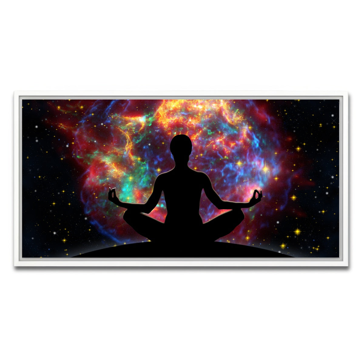 AUTO-MOCKUP WHITE | Supernova Meditation | 1 Piece | White Framed Canvas | group=2x1