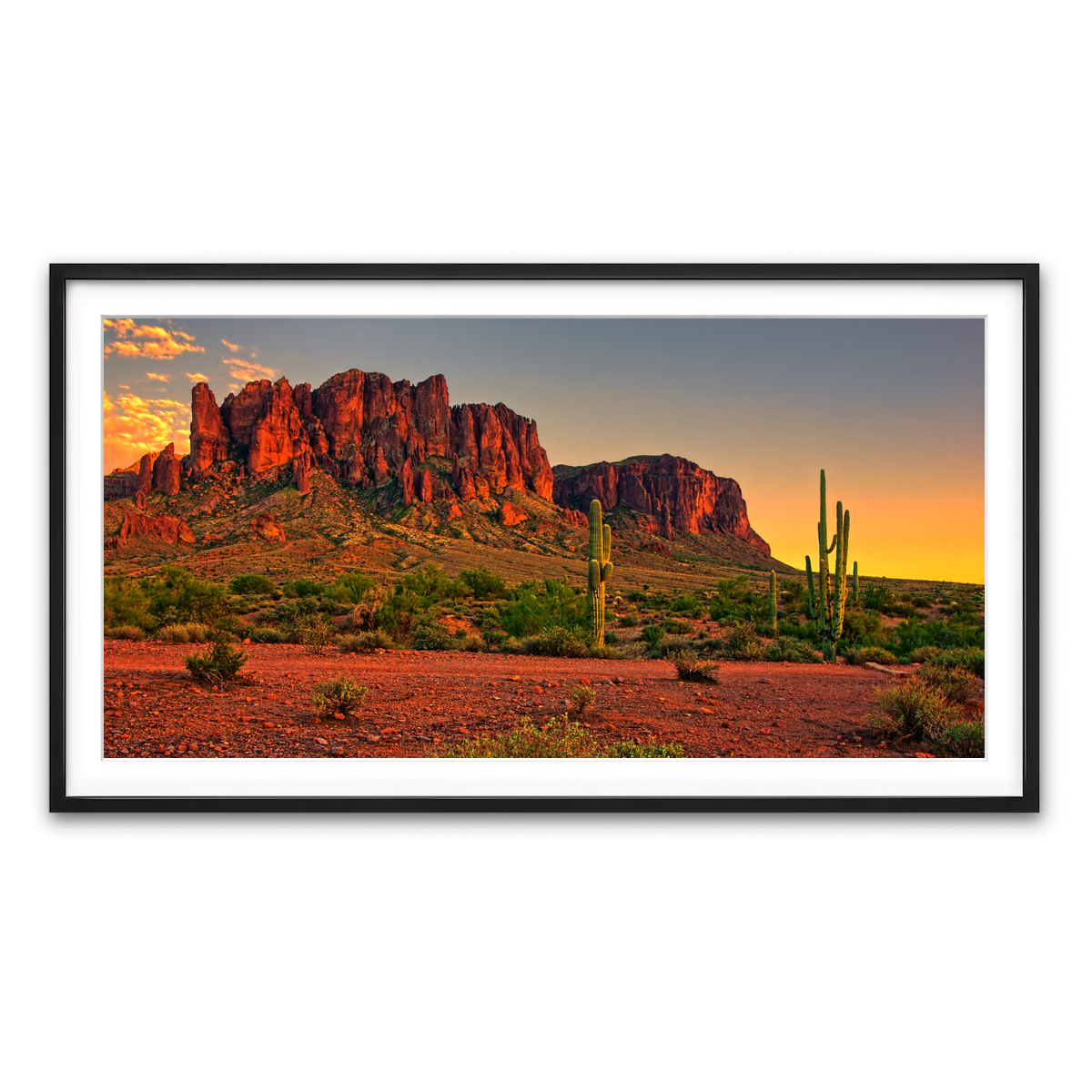Framed Print 2x1 Black
