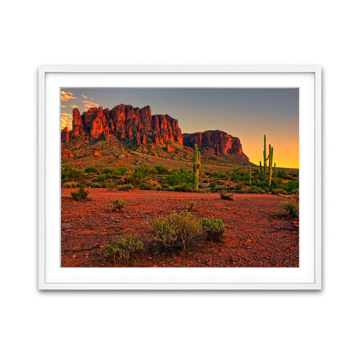Framed Print 4x3 White