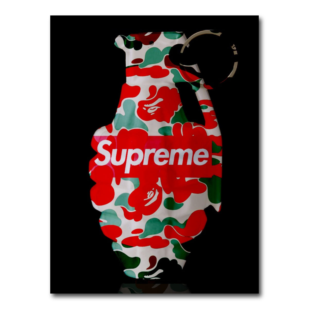AUTO-MOCKUP WHITE | Supreme Camo LV Grenade | 1 Piece | Gallery Wrap Canvas | group=3x4