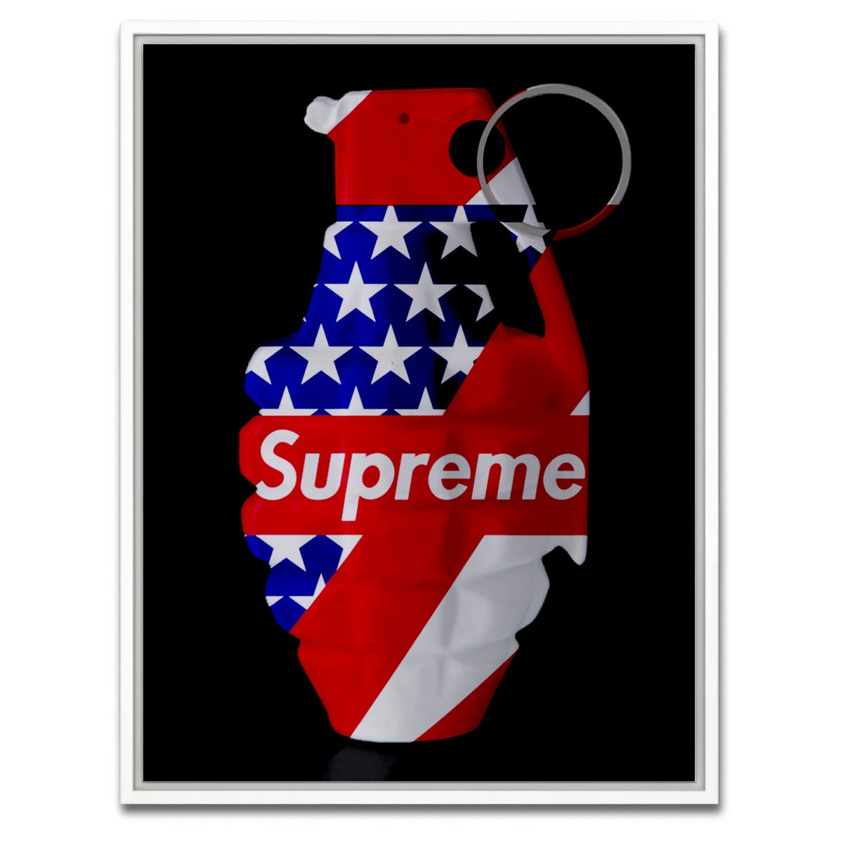 AUTO-MOCKUP WHITE | Supreme Strips Grenade | 1 Piece | White Framed Canvas | group=3x4
