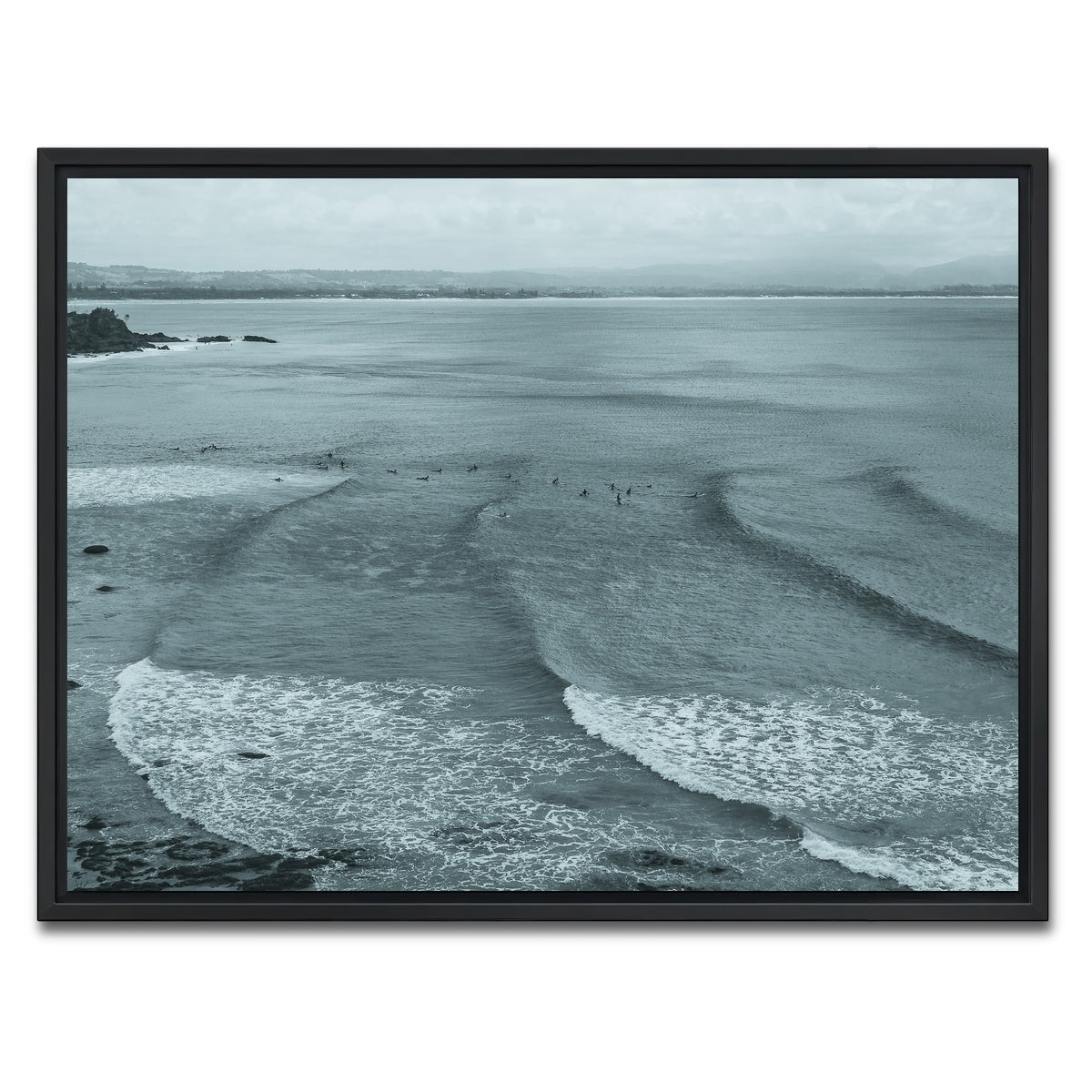 AUTO-MOCKUP WHITE | Surf Days | 1 Piece | Black Framed Canvas | group=4x3
