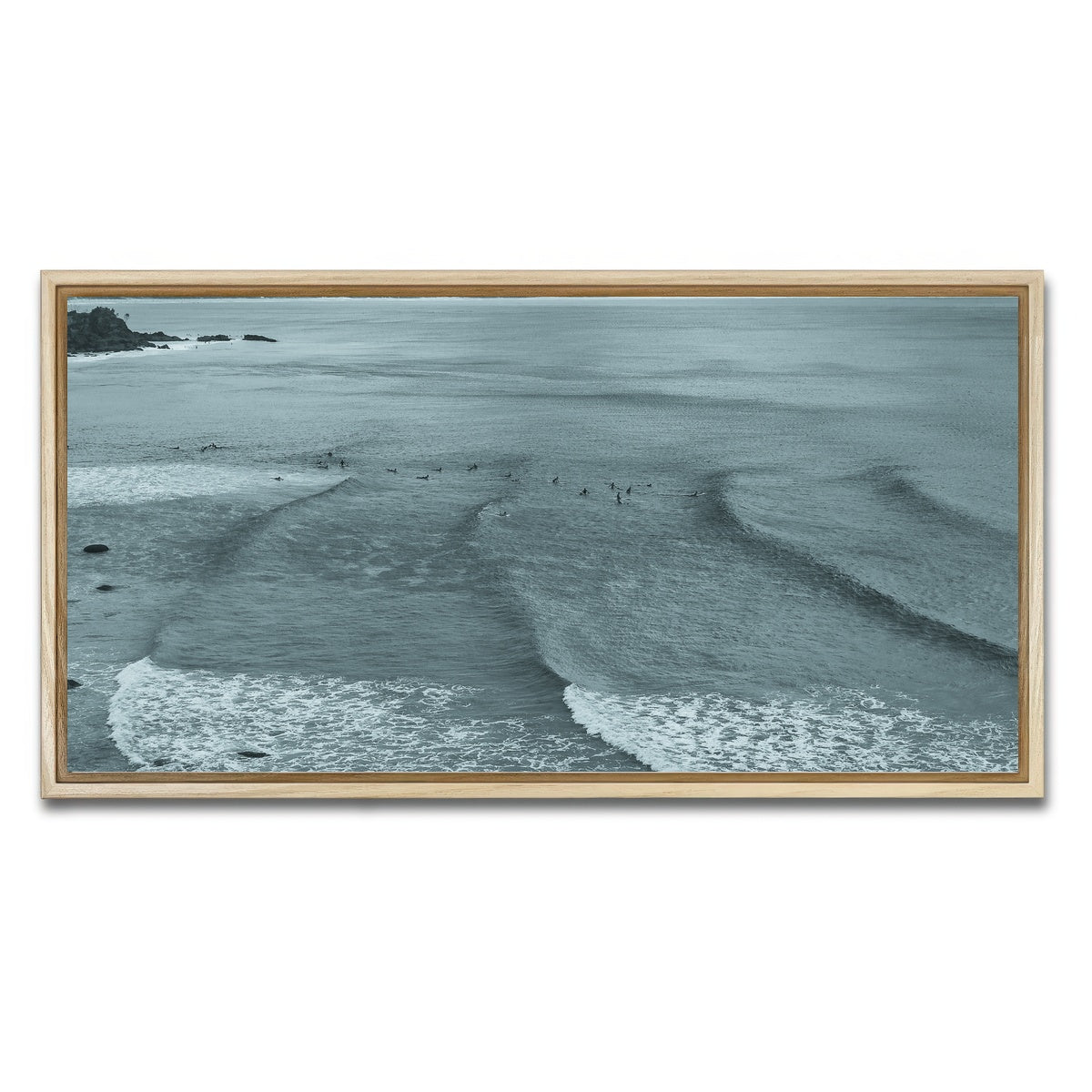 AUTO-MOCKUP WHITE | Surf Days | 1 Piece | Natural Framed Canvas | group=2x1