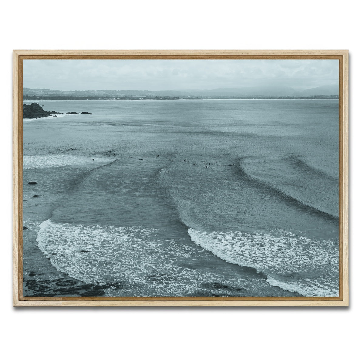 AUTO-MOCKUP WHITE | Surf Days | 1 Piece | Natural Framed Canvas | group=4x3