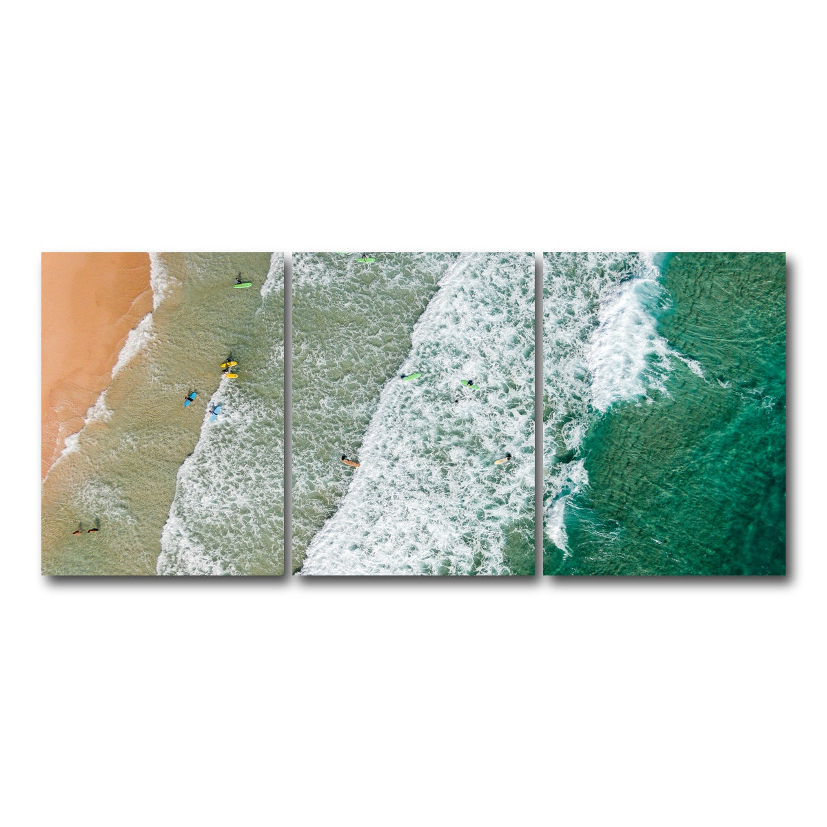 AUTO-MOCKUP WHITE | Surfs Up | 3 Piece | Gallery Wrap Canvas | group=18x24