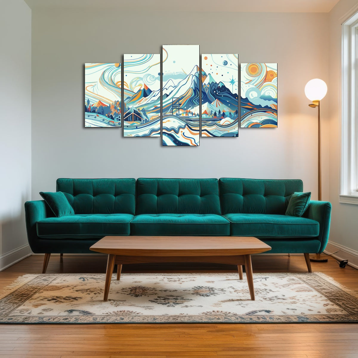 AUTO-MOCKUP ROOM | Surreal Mountain Landscape