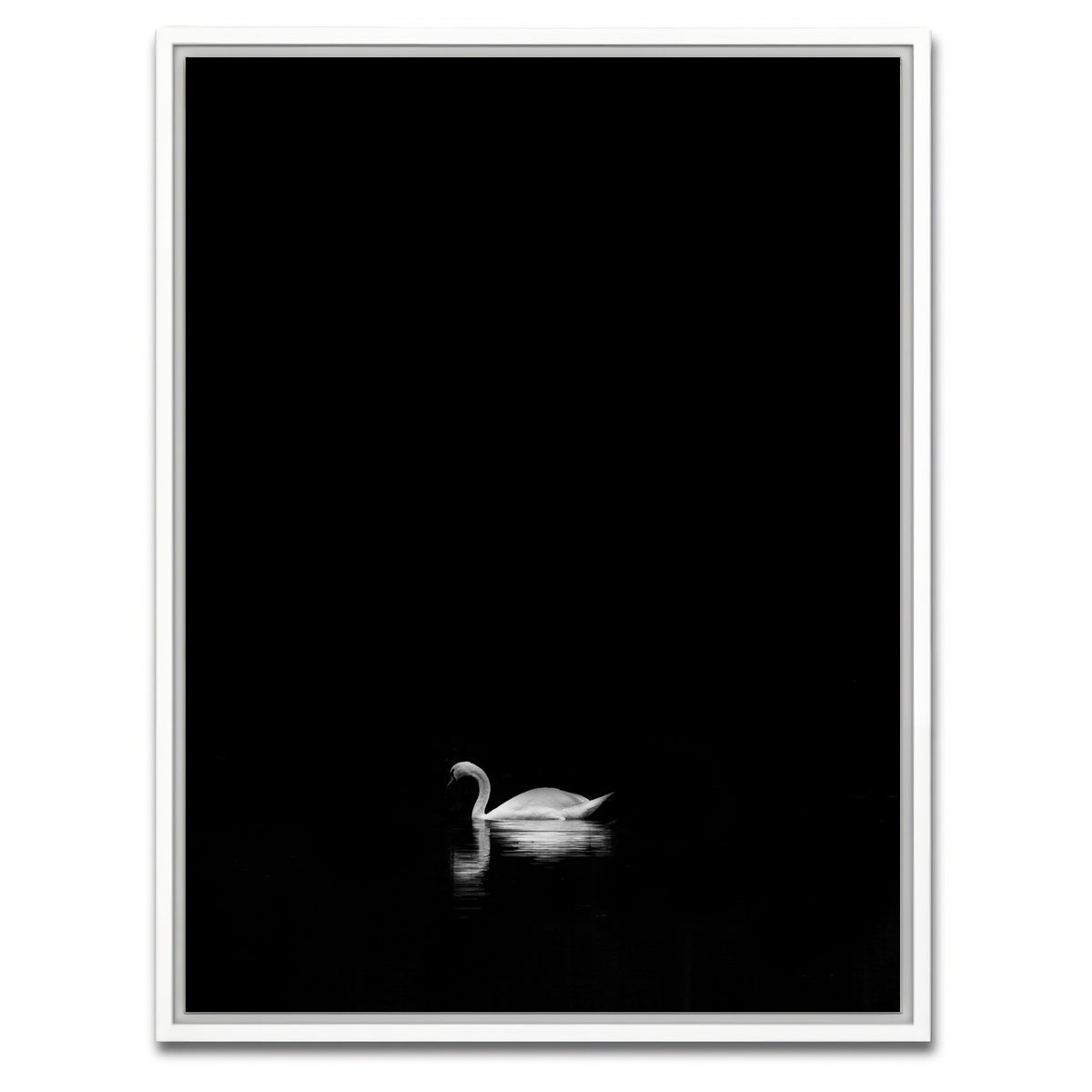 AUTO-MOCKUP WHITE | Swan Lake 1 | 1 Piece | White Framed Canvas | group=3x4