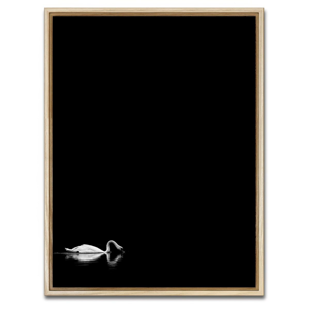 AUTO-MOCKUP WHITE | Swan Lake 2 | 1 Piece | Natural Framed Canvas | group=3x4
