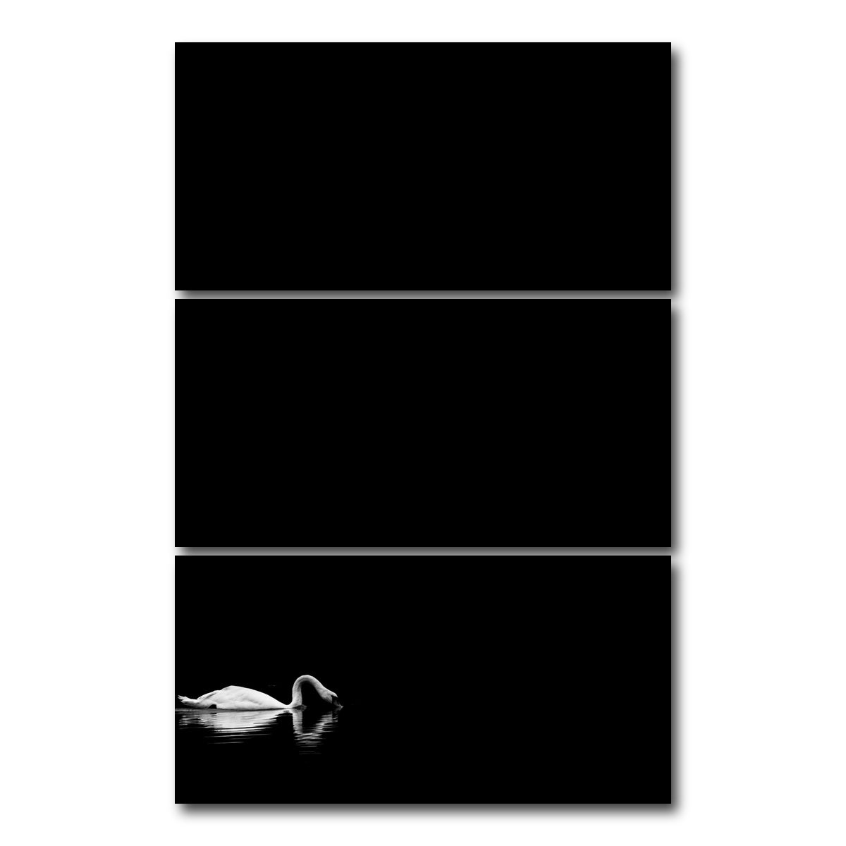 AUTO-MOCKUP WHITE | Swan Lake 2 | 3 Piece | Gallery Wrap Canvas | group=12x24_stacked