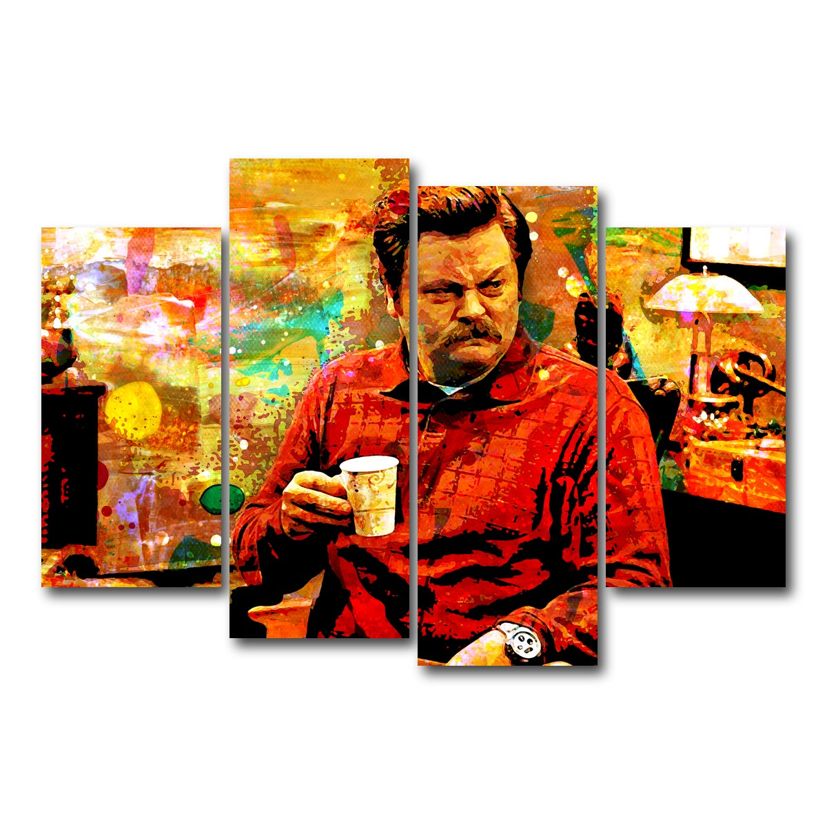 AUTO-MOCKUP WHITE | Swanson | 4 Piece | Gallery Wrap Canvas | group=4_short