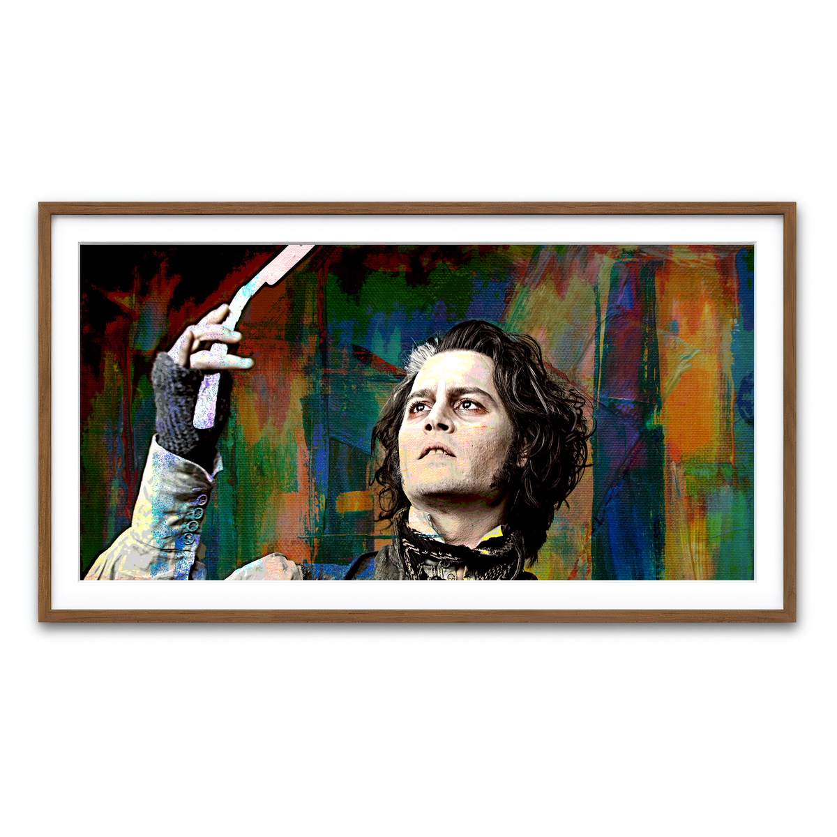 Framed Print 2x1 Walnut