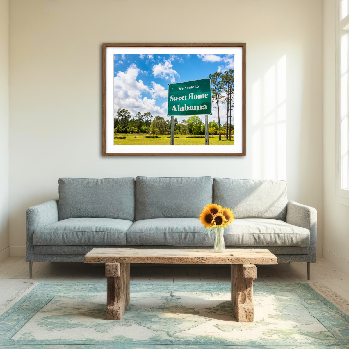 AUTO-MOCKUP ROOM | Sweet Home Alabama Wall Art