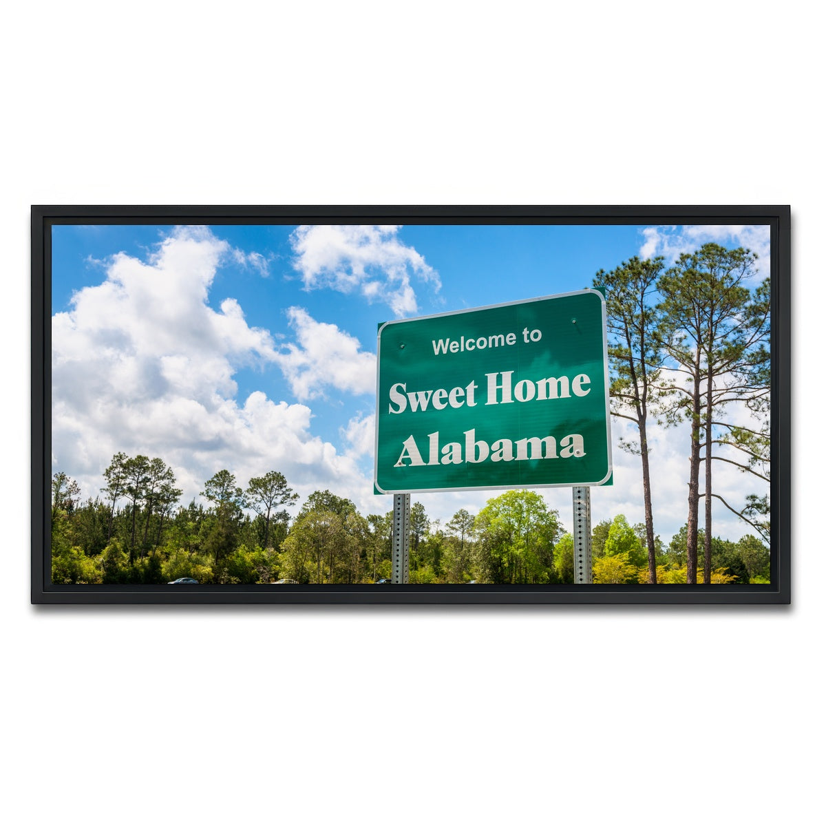 AUTO-MOCKUP WHITE | Sweet Home Alabama | 1 Piece | Black Framed Canvas | group=2x1