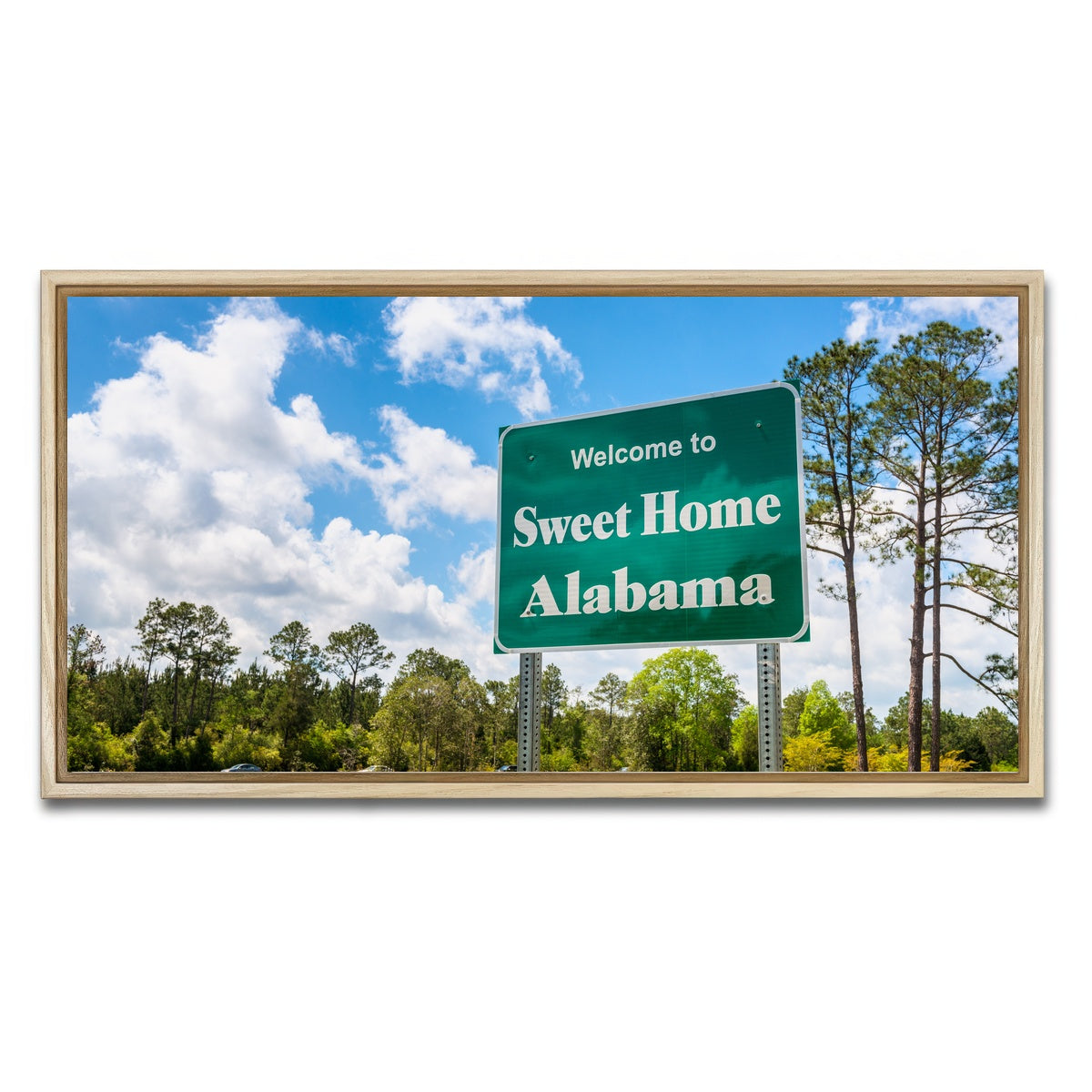 AUTO-MOCKUP WHITE | Sweet Home Alabama | 1 Piece | Natural Framed Canvas | group=2x1