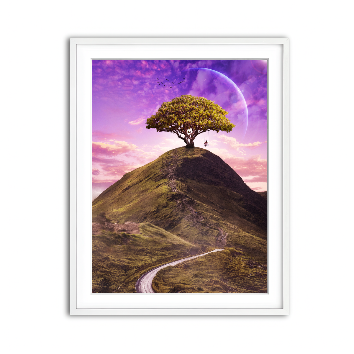 Framed Print 3x4 White