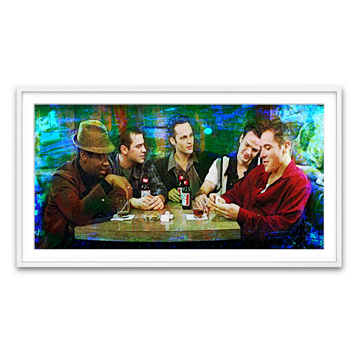 Framed Print 2x1 White