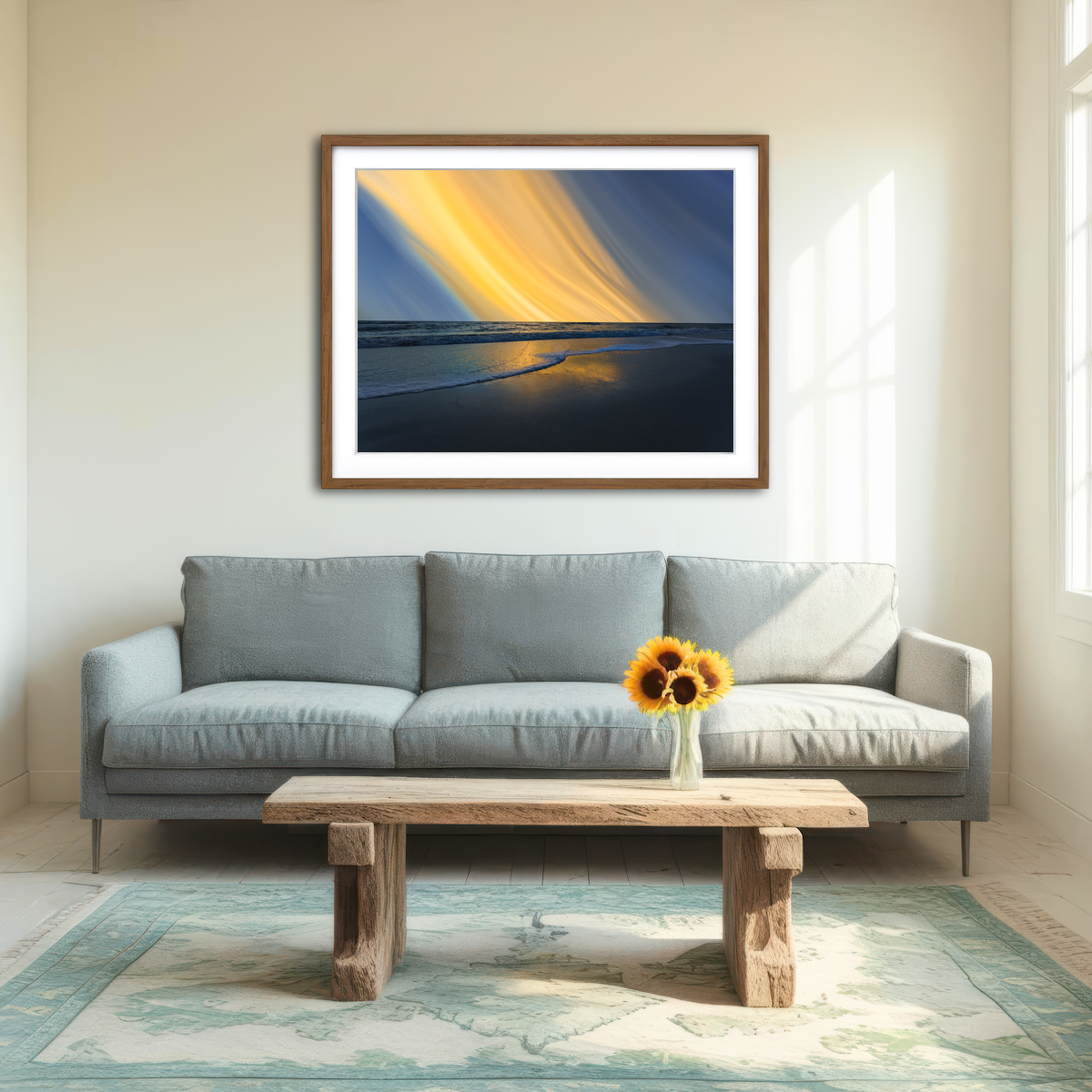 AUTO-MOCKUP ROOM | Swoosh Wall Art