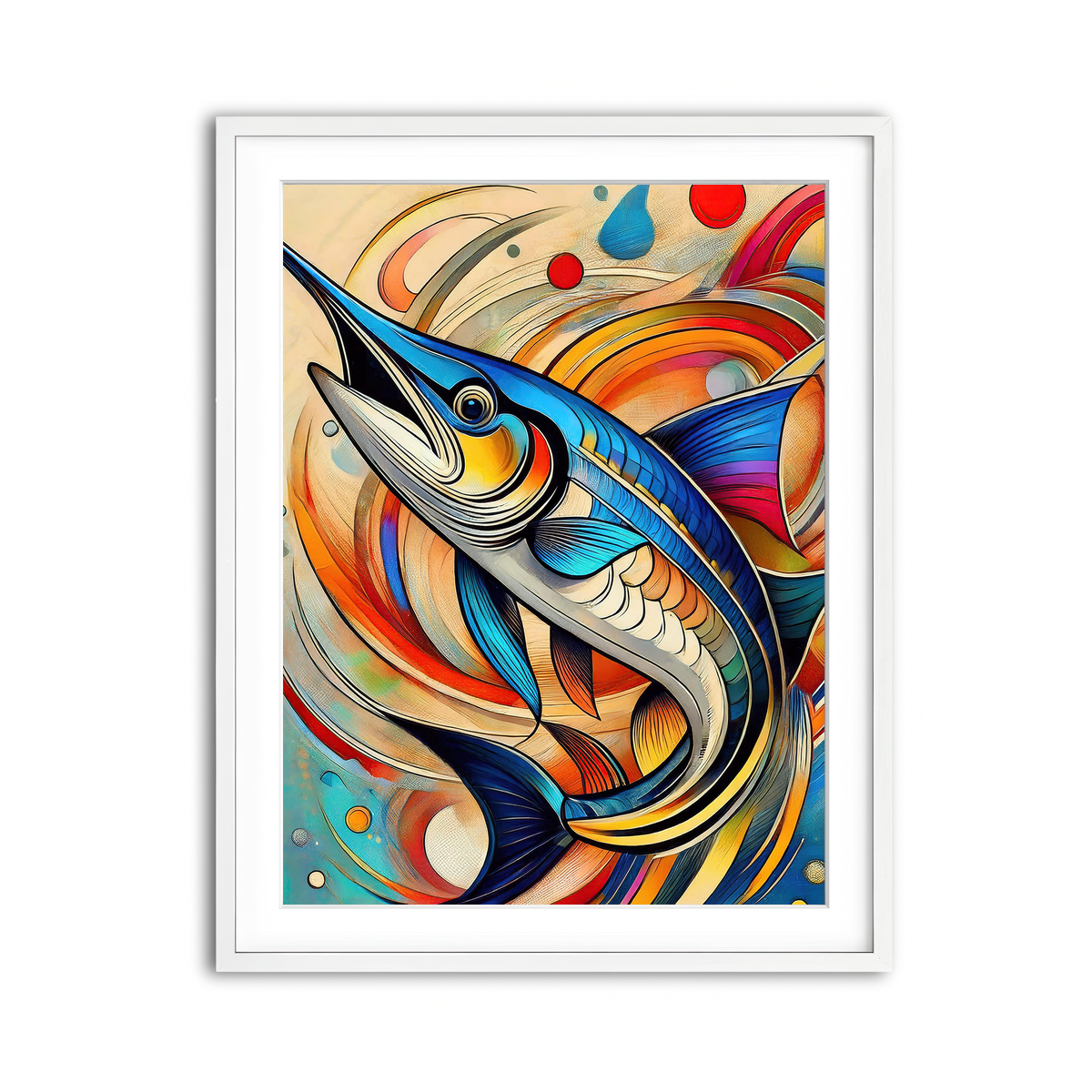 Framed Print 3x4 White