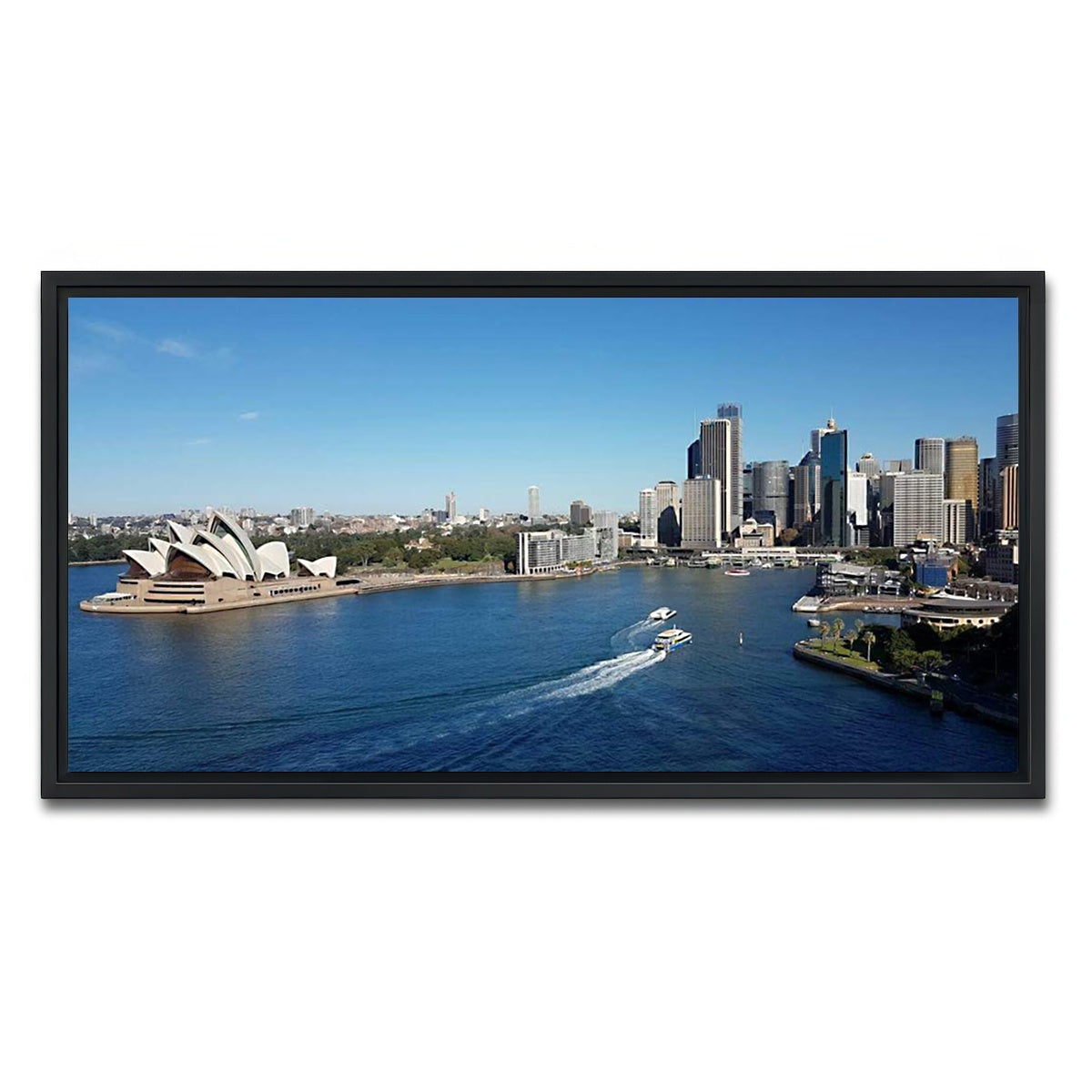 AUTO-MOCKUP WHITE | Sydney | 1 Piece | Black Framed Canvas | group=2x1