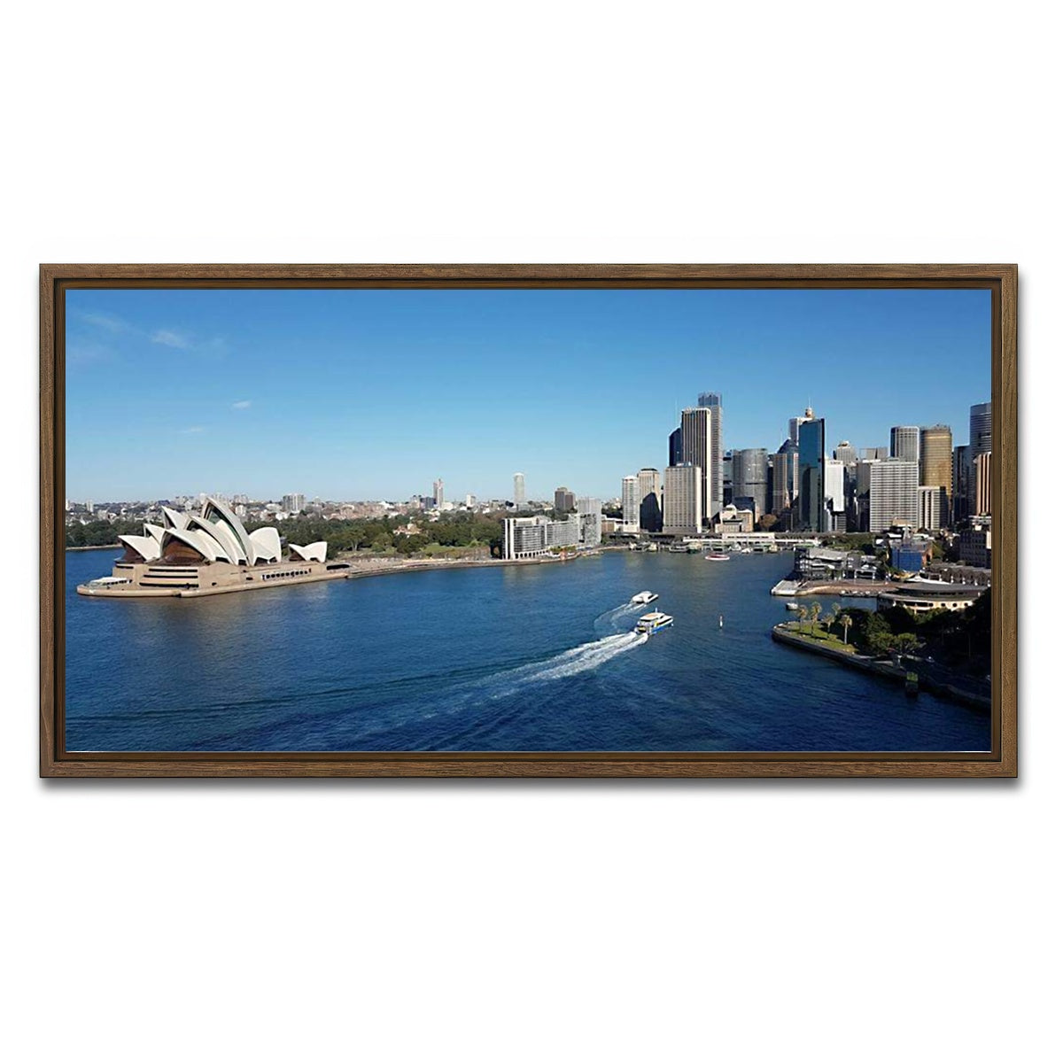 AUTO-MOCKUP WHITE | Sydney | 1 Piece | Walnut Framed Canvas | group=2x1