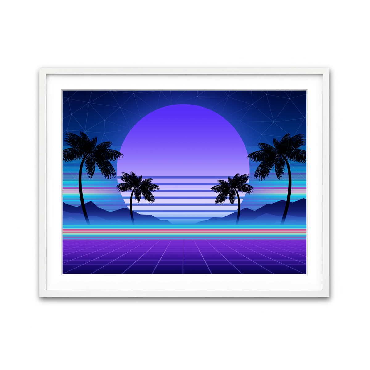 Framed Print 4x3 White
