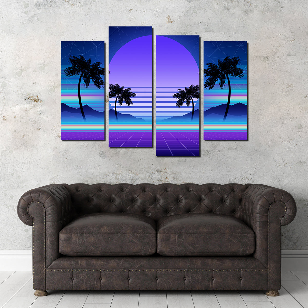 Synthwave and Retrowave Wall Art