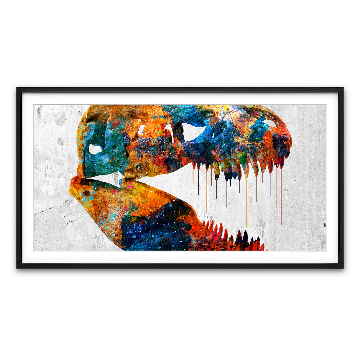 Framed Print 2x1 Black