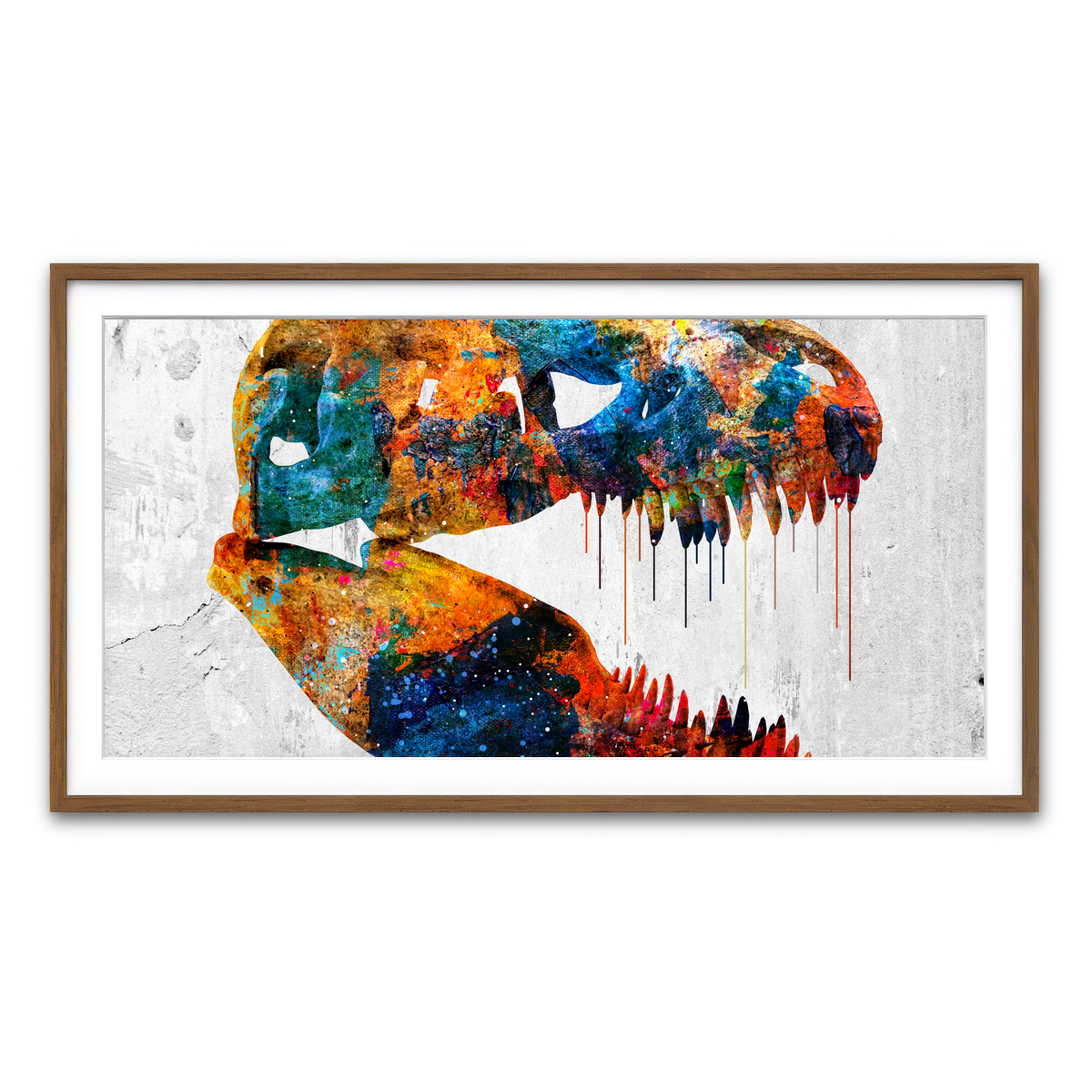 Framed Print 2x1 Walnut