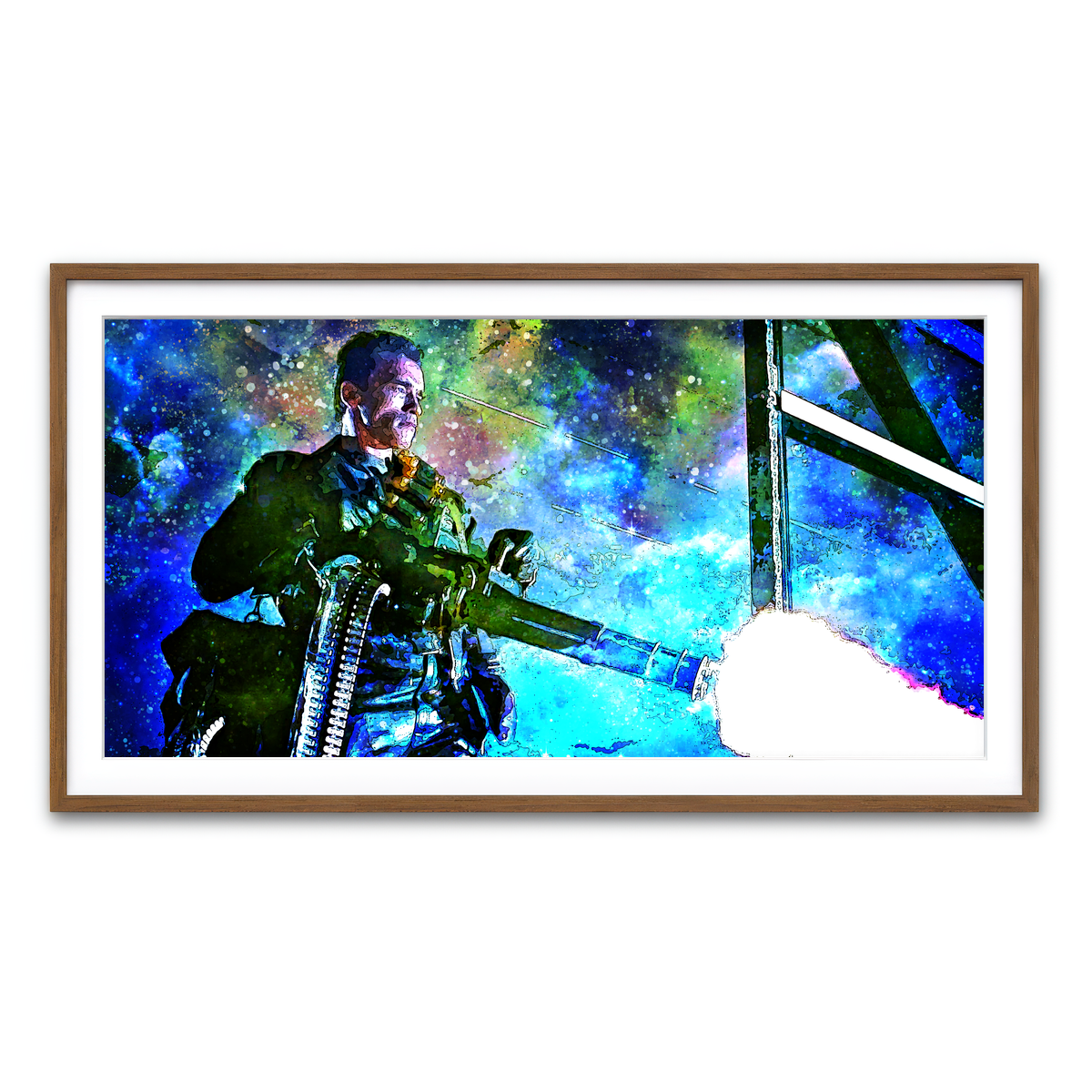 Framed Print 2x1 Walnut