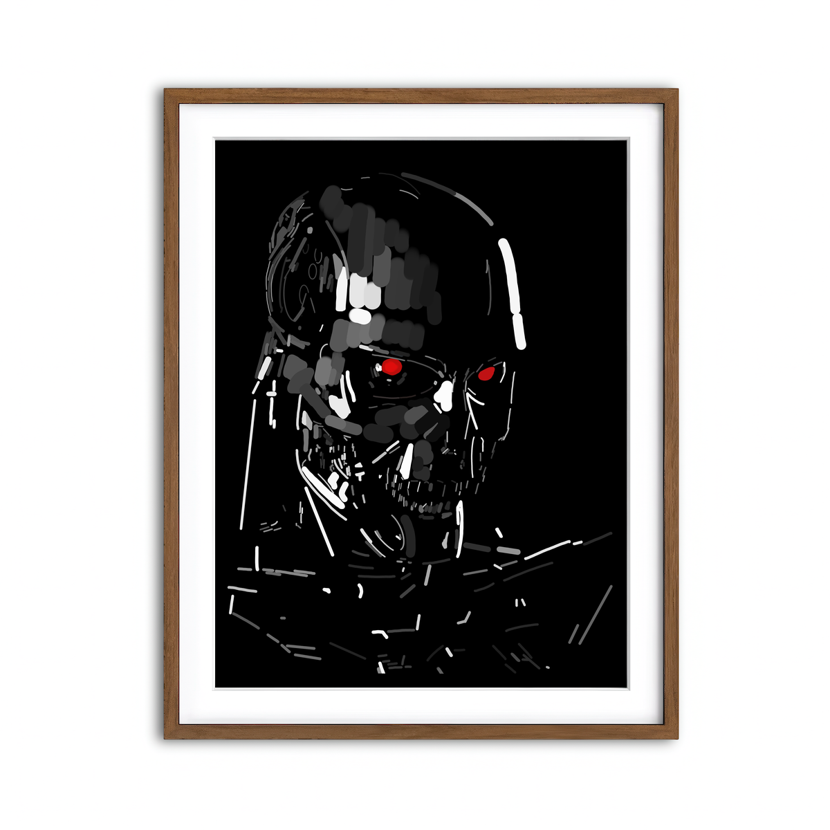 Framed Print 3x4 Walnut