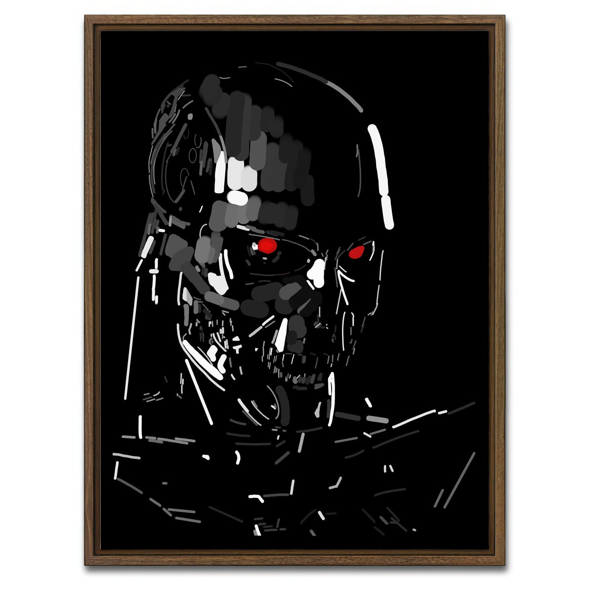 AUTO-MOCKUP WHITE | T800 | 1 Piece | Walnut Framed Canvas | group=3x4