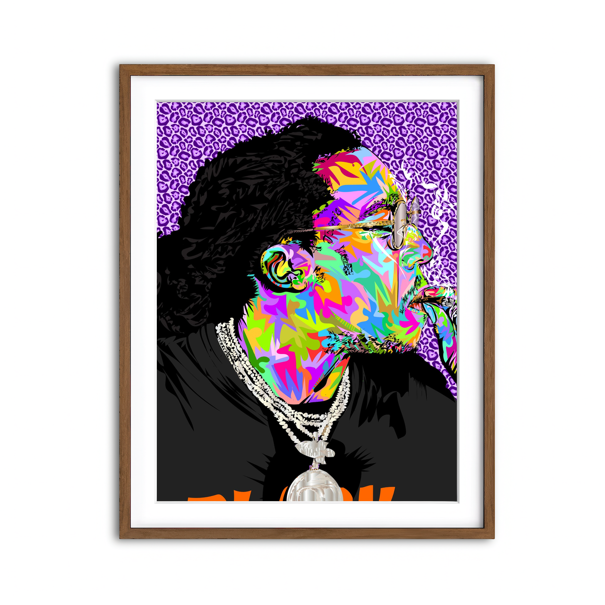 Framed Print 3x4 Walnut