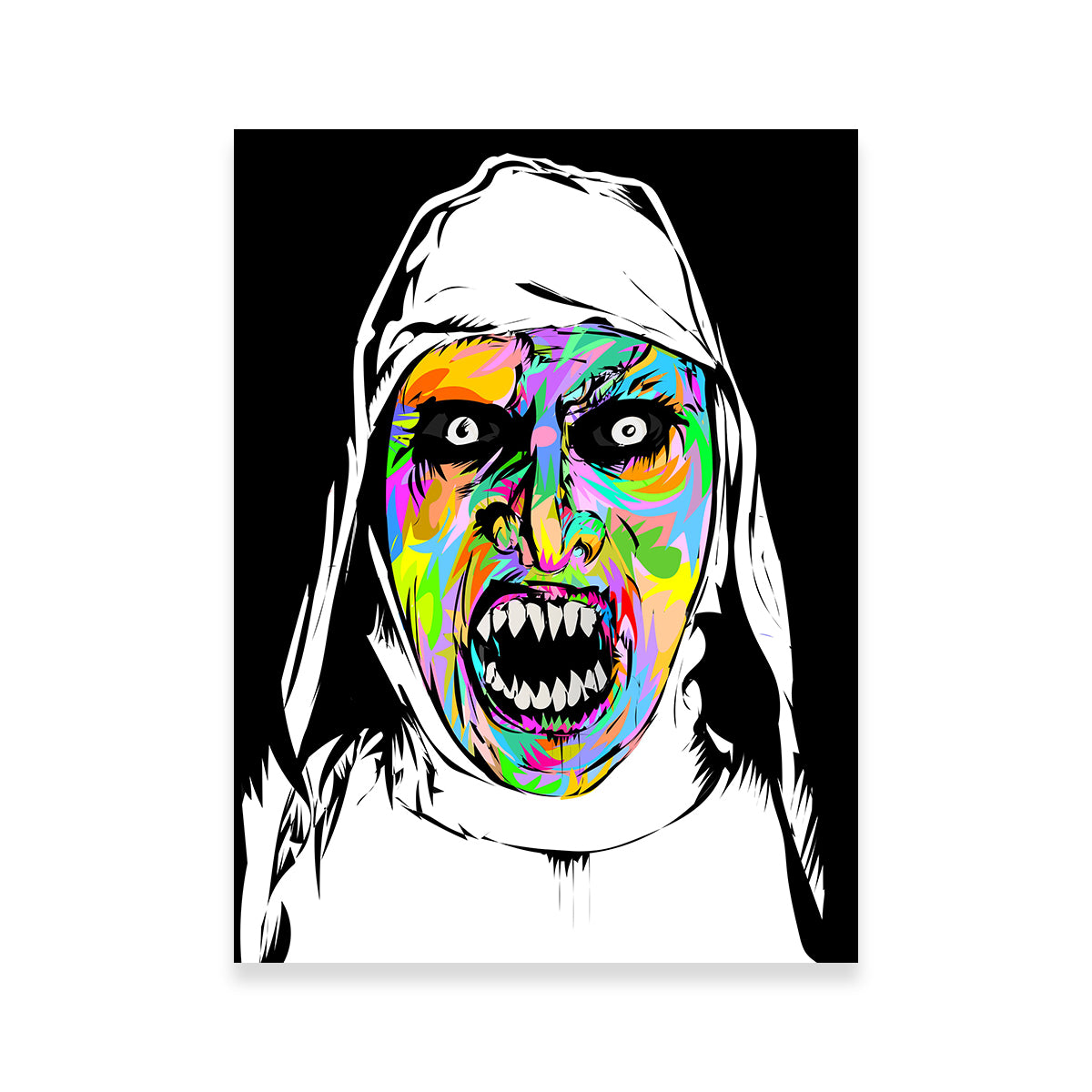 The Nun Color Wall Art