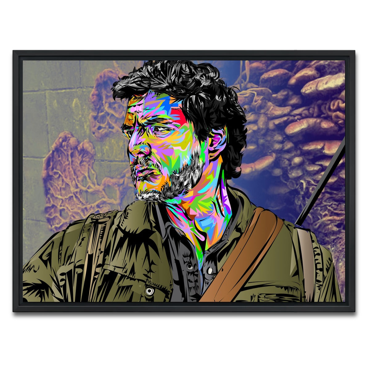 AUTO-MOCKUP WHITE | THE LAST OF US - Joel | 1 Piece | Black Framed Canvas | group=4x3