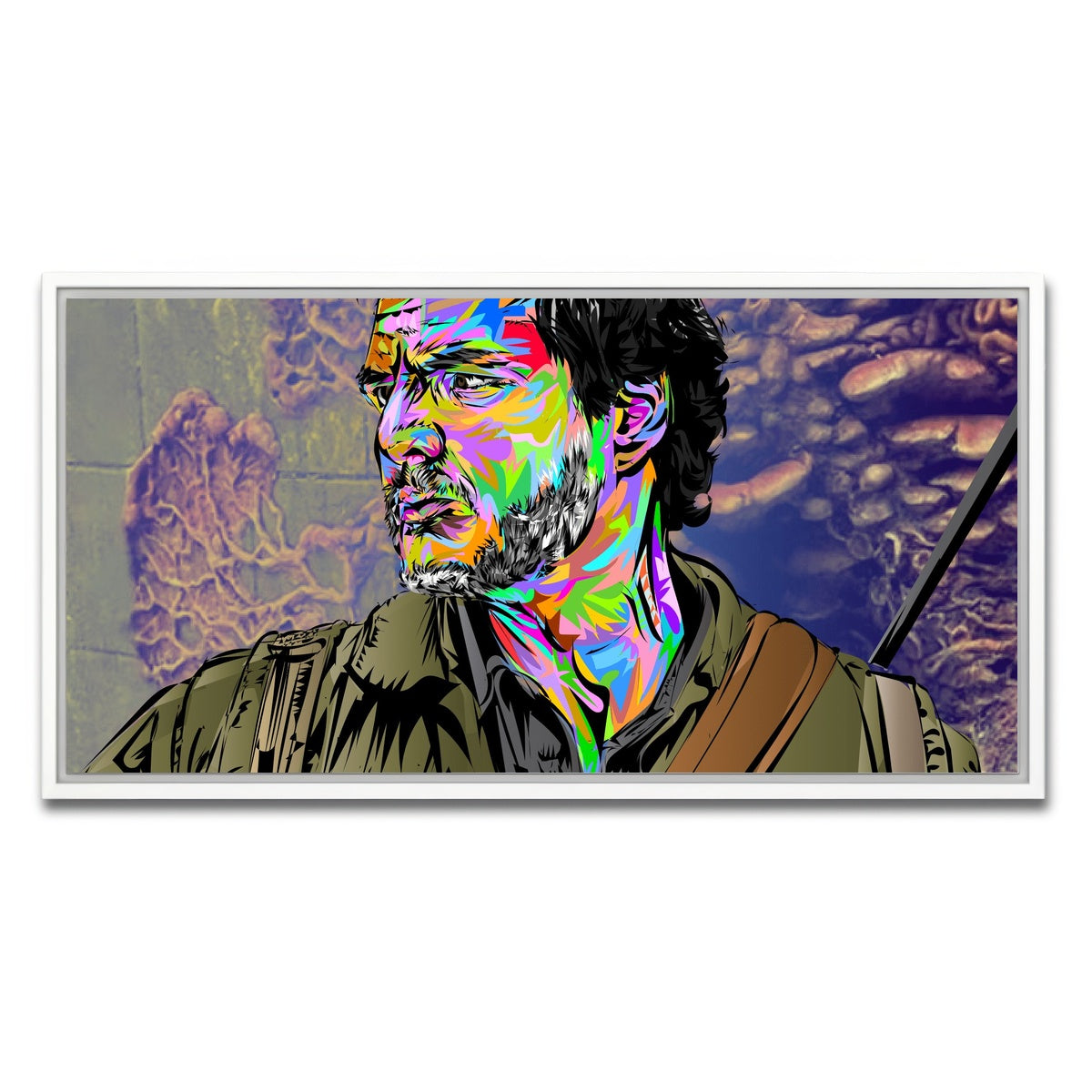 AUTO-MOCKUP WHITE | THE LAST OF US - Joel | 1 Piece | White Framed Canvas | group=2x1