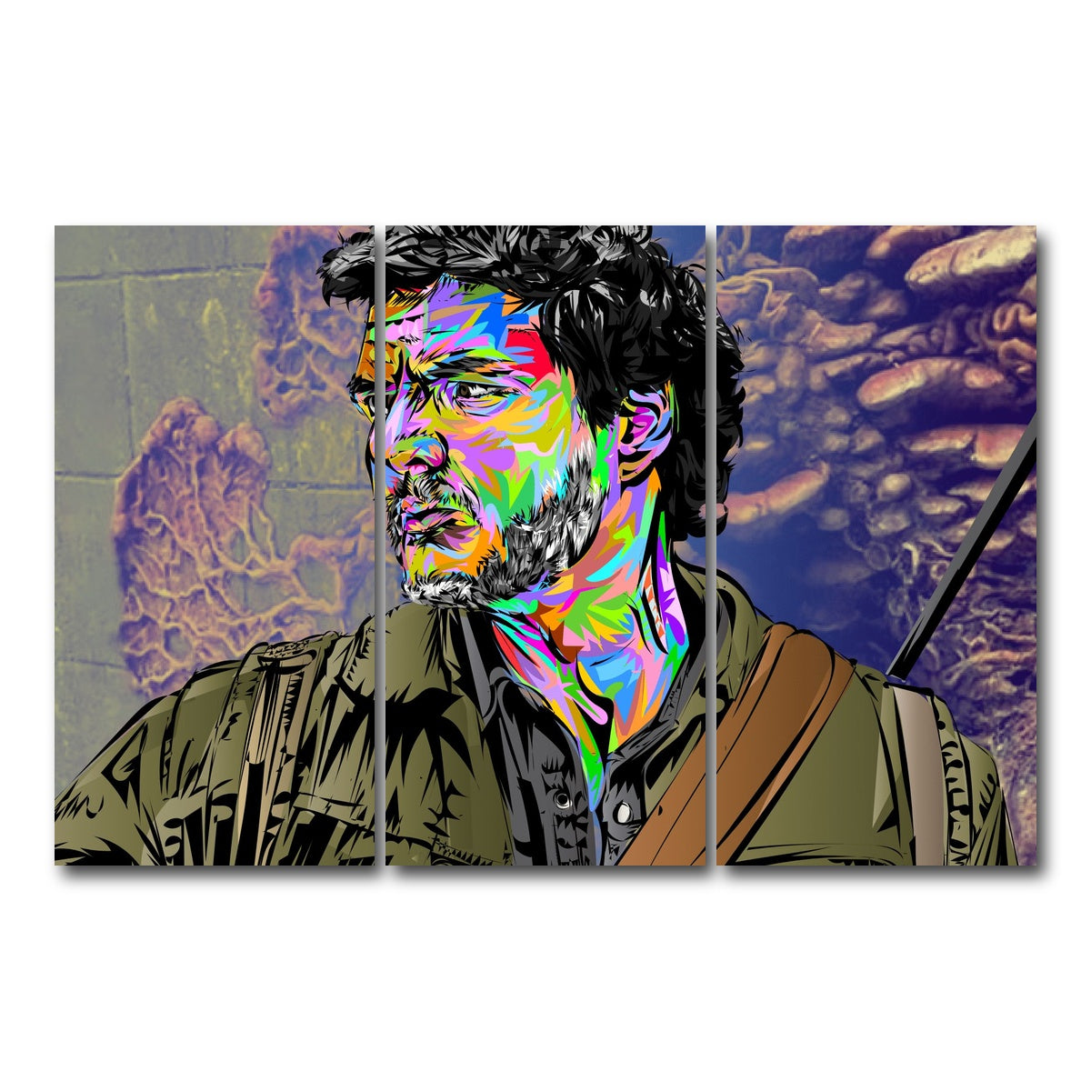 AUTO-MOCKUP WHITE | THE LAST OF US - Joel | 3 Piece | Gallery Wrap Canvas | group=12x24