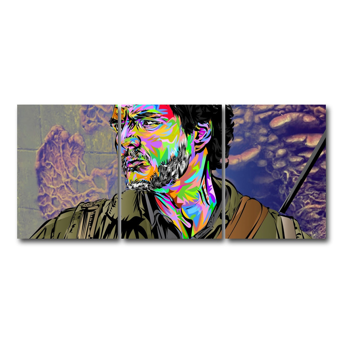 AUTO-MOCKUP WHITE | THE LAST OF US - Joel | 3 Piece | Gallery Wrap Canvas | group=18x24