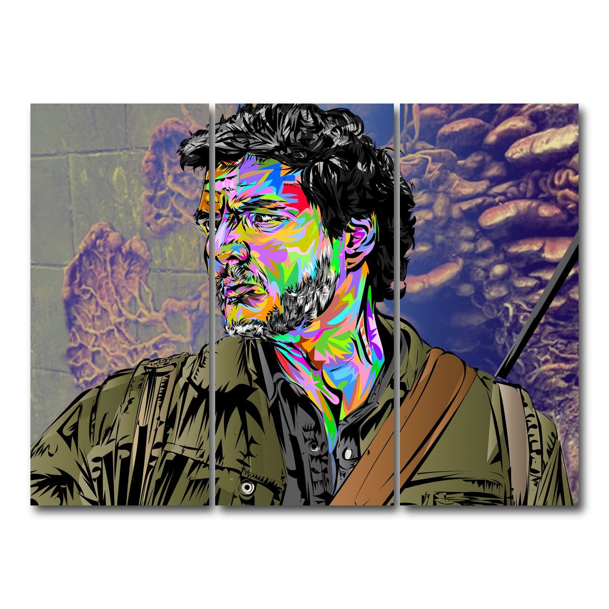 AUTO-MOCKUP WHITE | THE LAST OF US - Joel | 3 Piece | Gallery Wrap Canvas | group=8x18