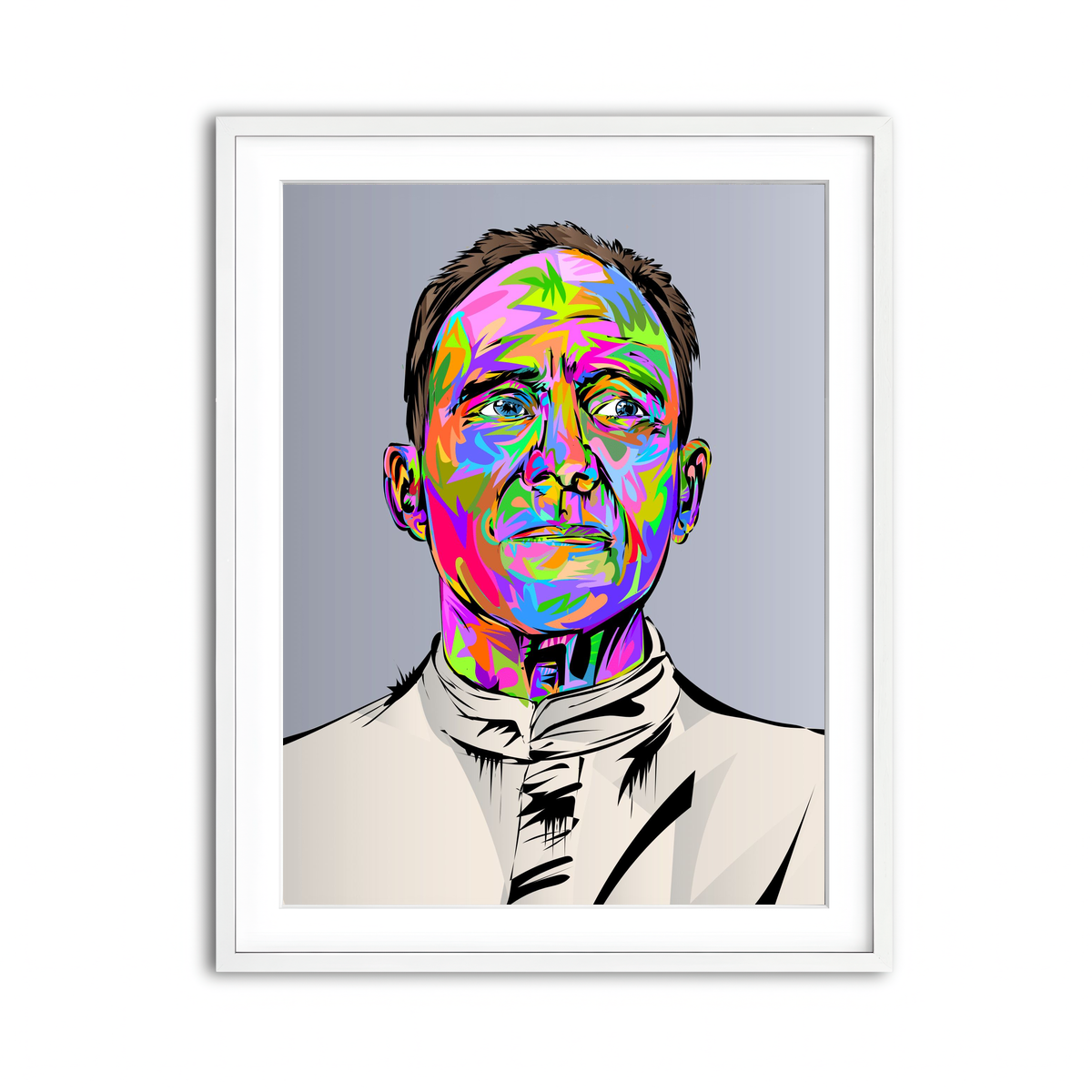 Framed Print 3x4 White