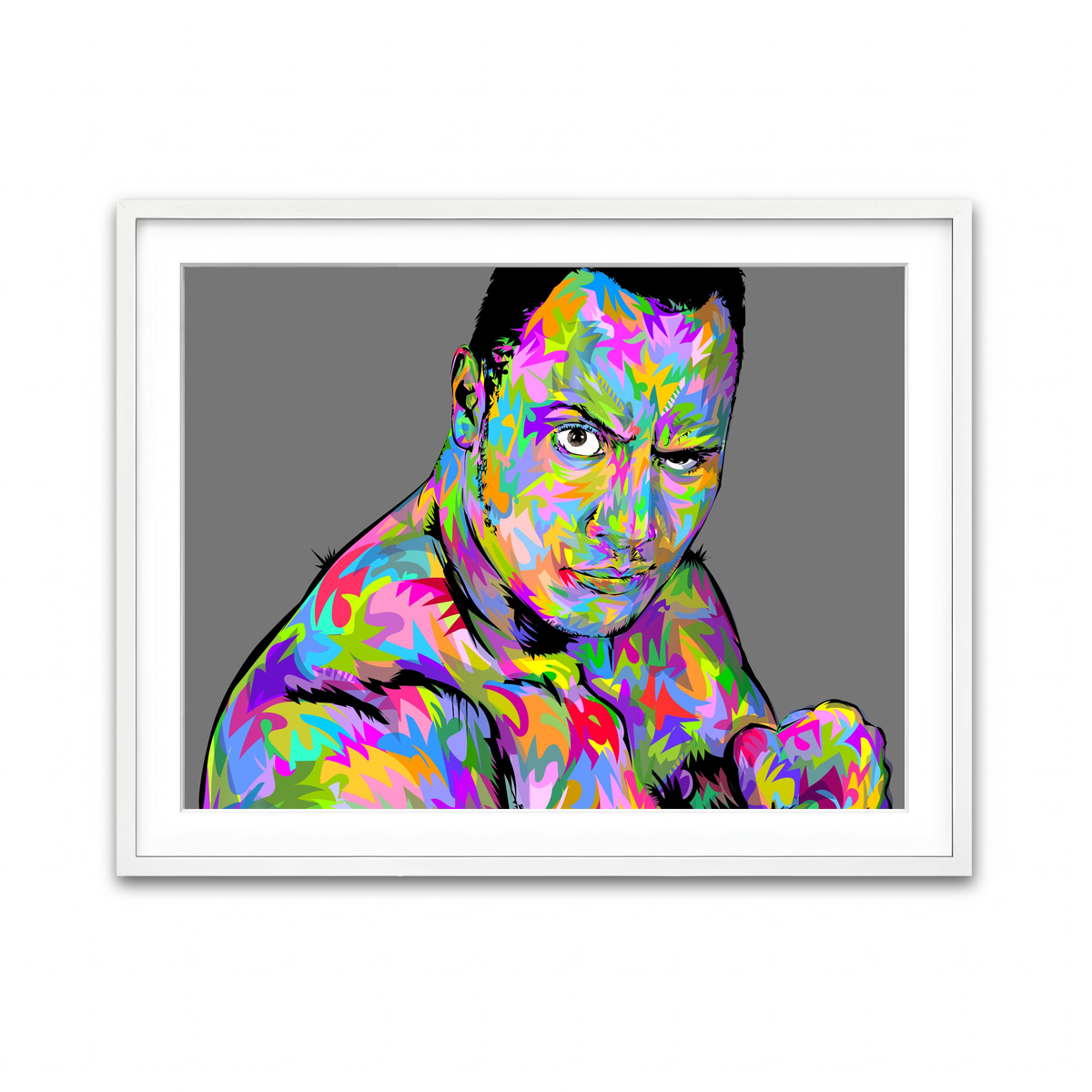 Framed Print 4x3 White