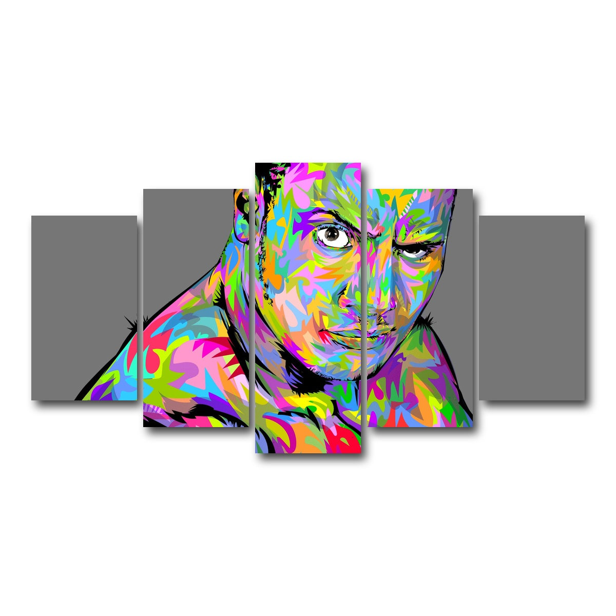 AUTO-MOCKUP WHITE | THE ROCK | 5 Piece | Gallery Wrap Canvas | group=5_normal