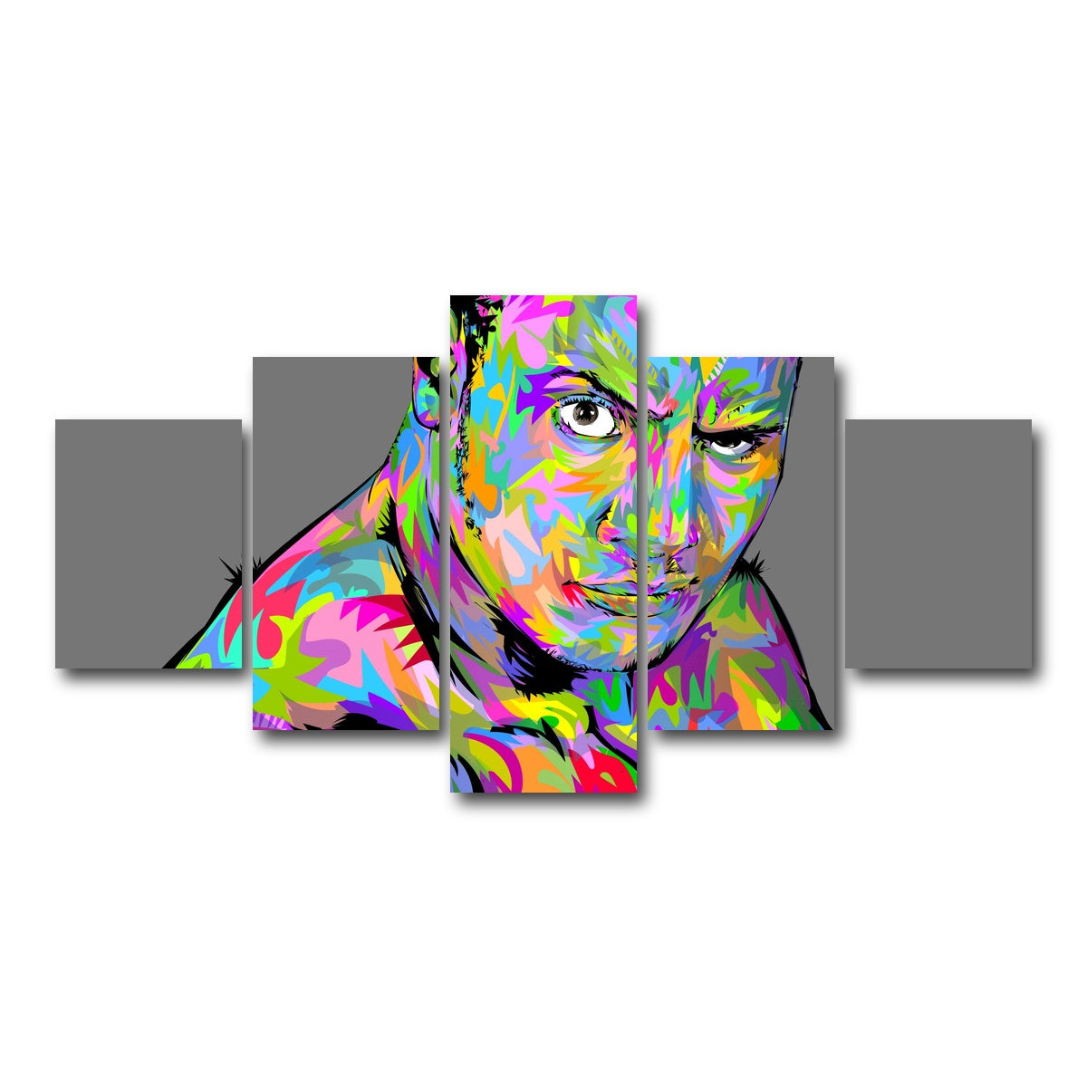 AUTO-MOCKUP WHITE | THE ROCK | 5 Piece | Gallery Wrap Canvas | group=5_short